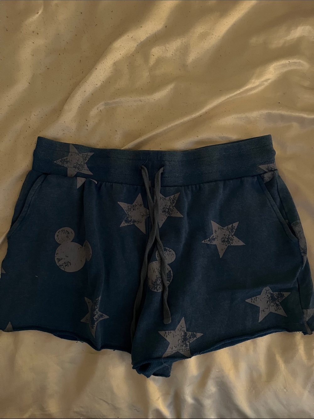 Disney Navy Star & Mickey Print Athletic Shorts